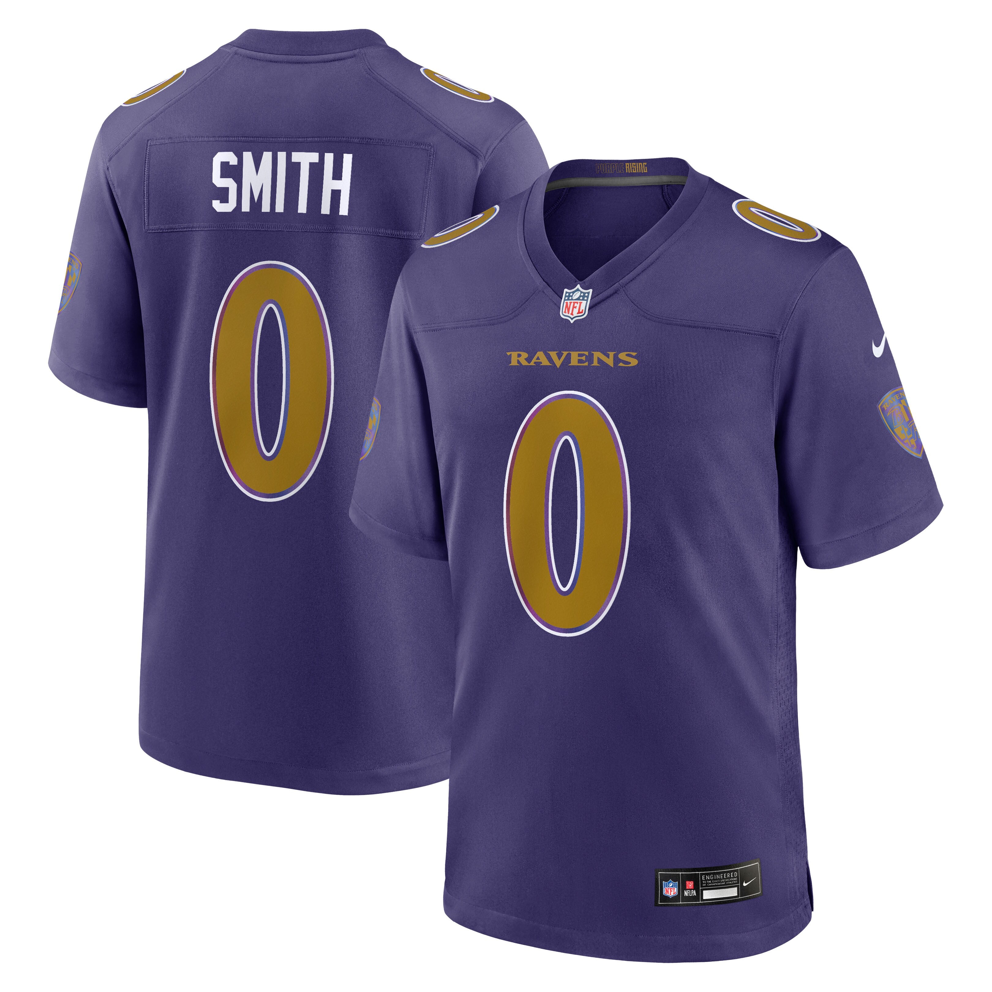 Roquan Smith Baltimore Ravens Alternate Game Jersey - Purple | Stitched Football Jersey TJS2552