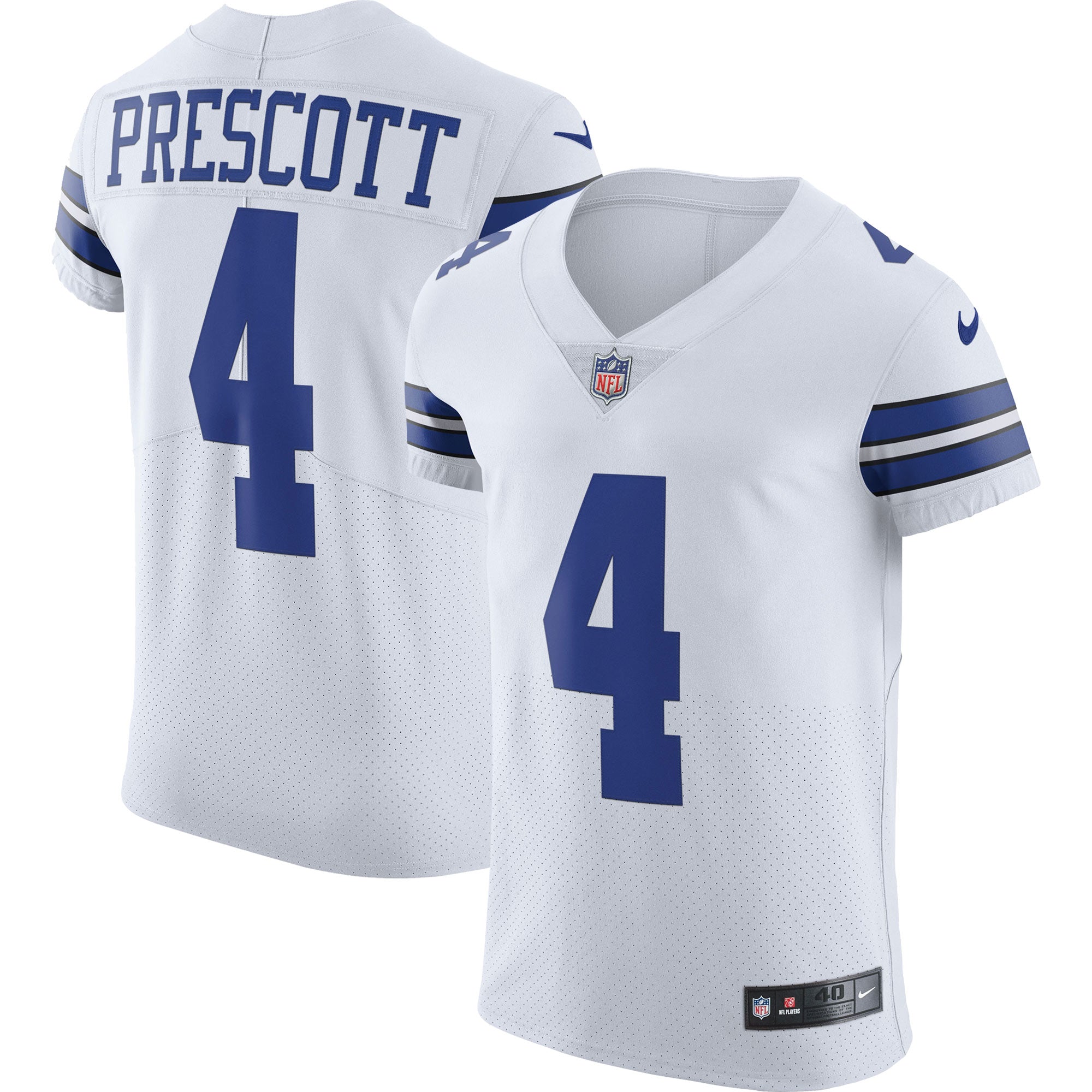 Dak Prescott Dallas Cowboys Vapor Elite Player Jersey - White | Stitched Football Jersey TJS2545
