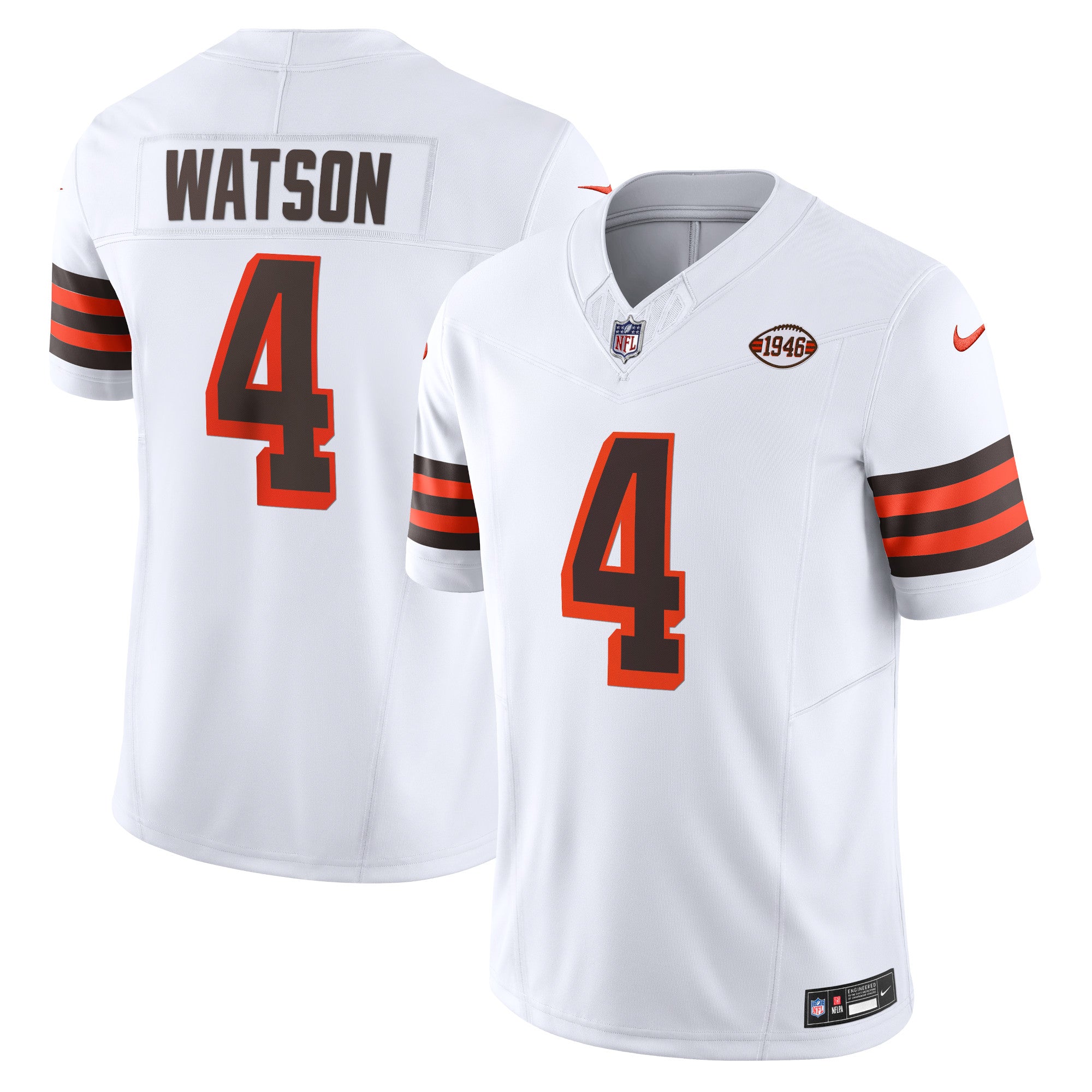 Deshaun Watson Cleveland Browns Vapor F.U.S.E. Limited Jersey - White | Stitched Football Jersey TJS2585