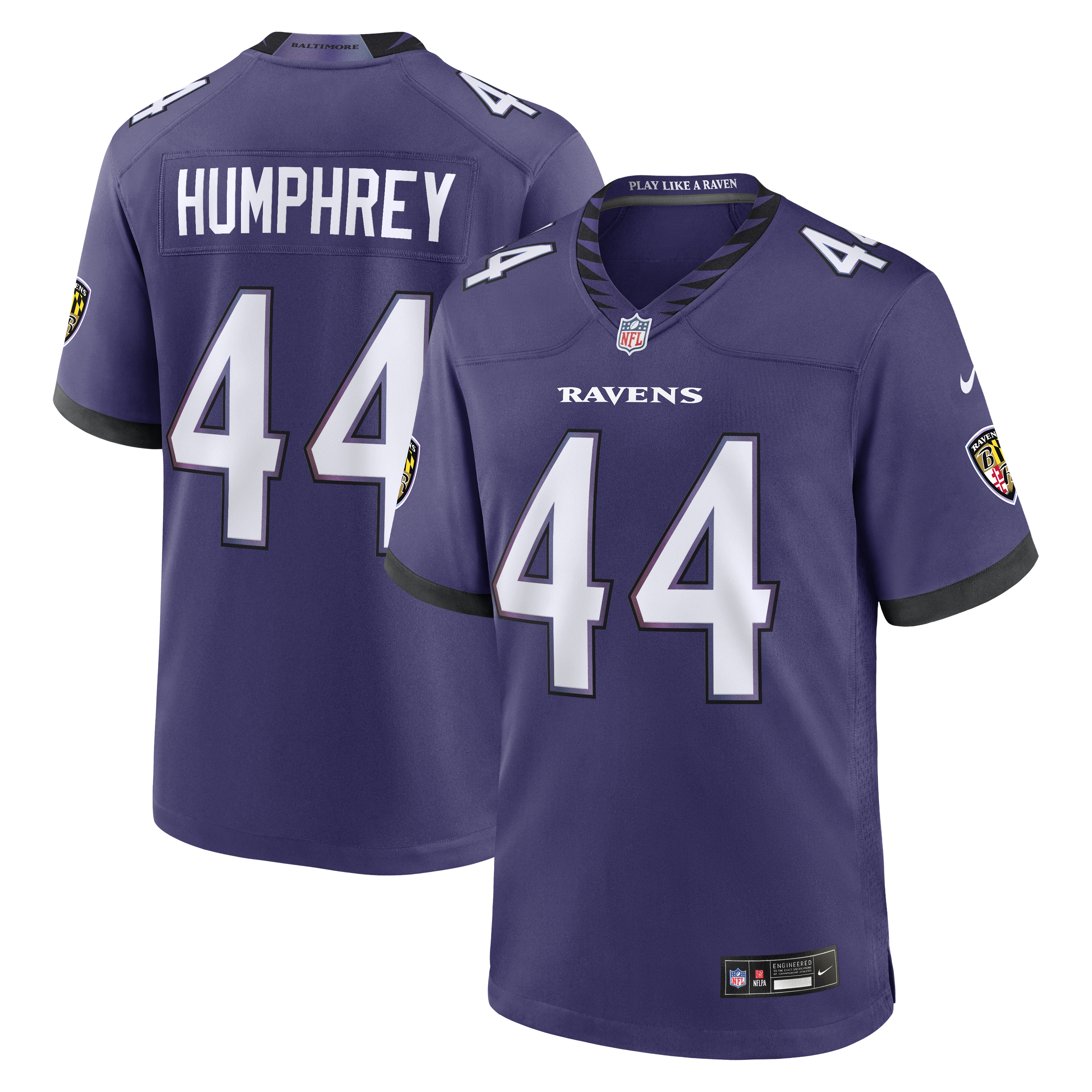 Marlon Humphrey Baltimore Ravens Team Game Jersey - Purple | Stitched Football Jersey TJS2587