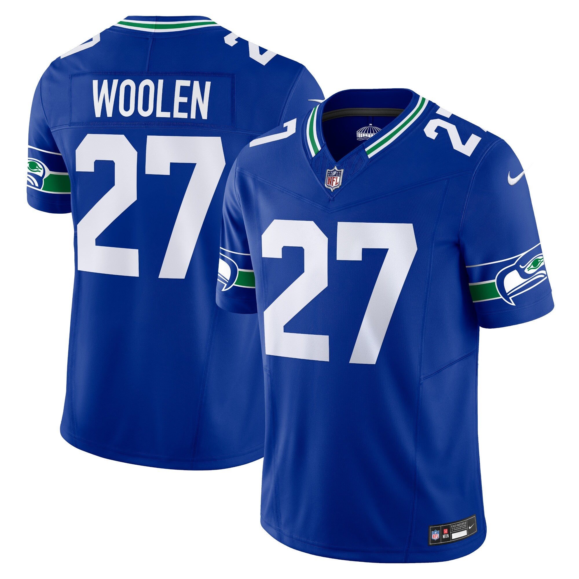 Tariq Woolen Seattle Seahawks Alternate Vapor F.U.S.E. Limited Jersey - Royal | Stitched Football Jersey TJS2571