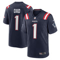 Number 1 Dad New England Patriots Game Jersey - Navy | Stitched Football Jersey TJS2536