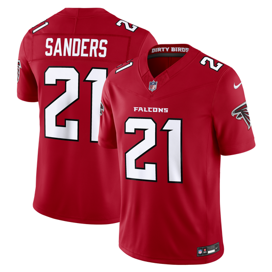 Deion Sanders Atlanta Falcons Vapor F.U.S.E. Stitched Retired Limited Jersey - Red | Stitched Football Jersey TJS2577