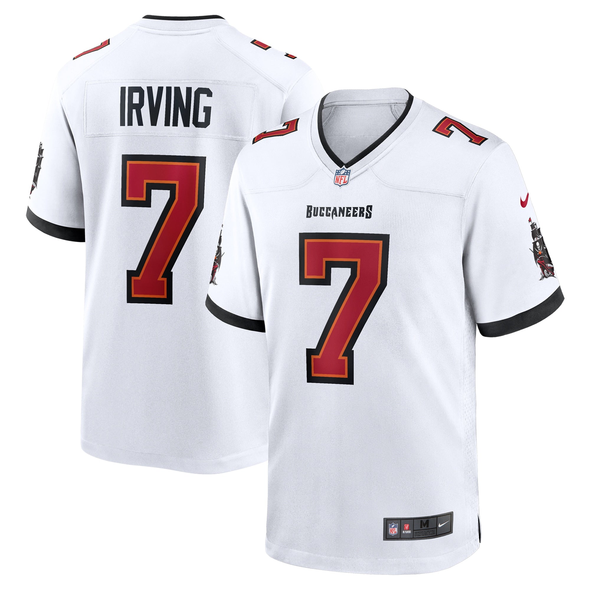 Bucky Irving Tampa Bay Buccaneers Game Jersey - White | Stitched Football Jersey TJS2580