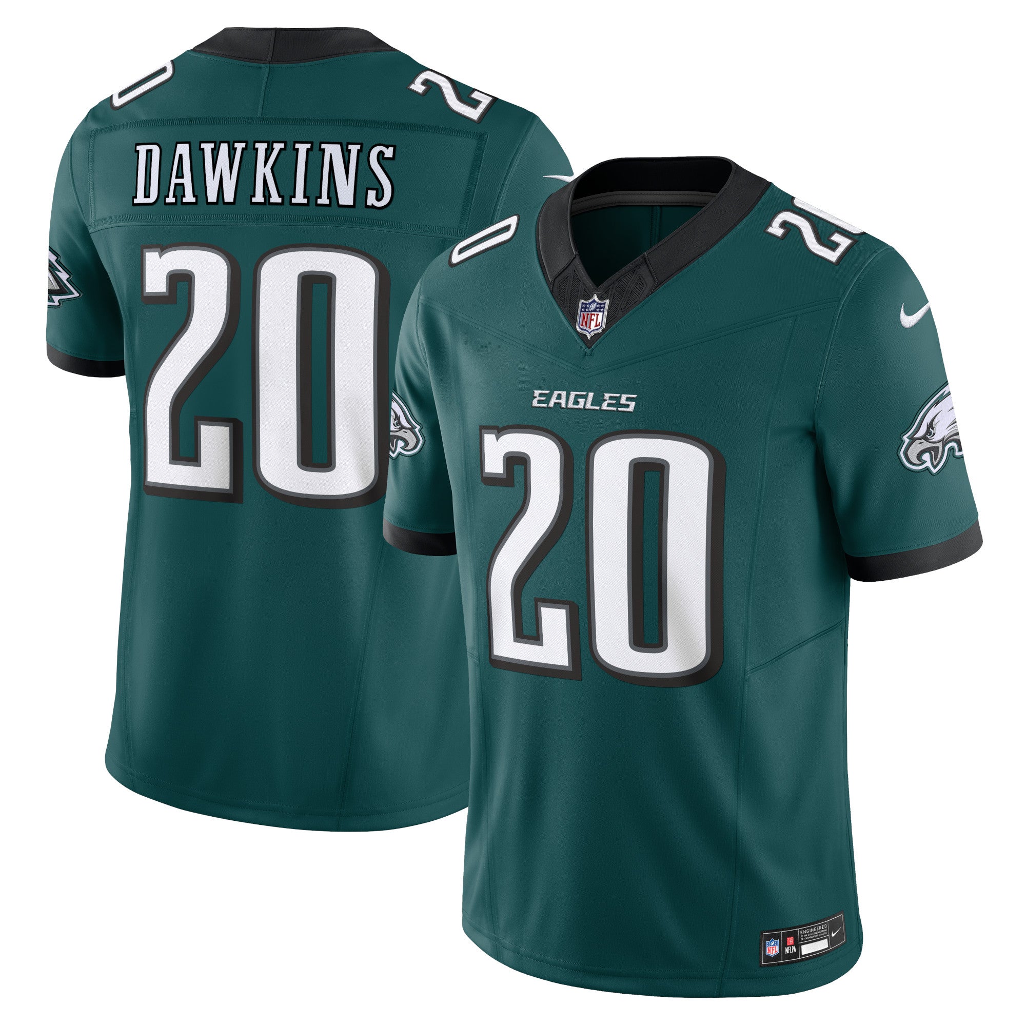 Brian Dawkins Philadelphia Eagles Vapor F.U.S.E. Limited Jersey - Midnight Green | Stitched Football Jersey TJS2543