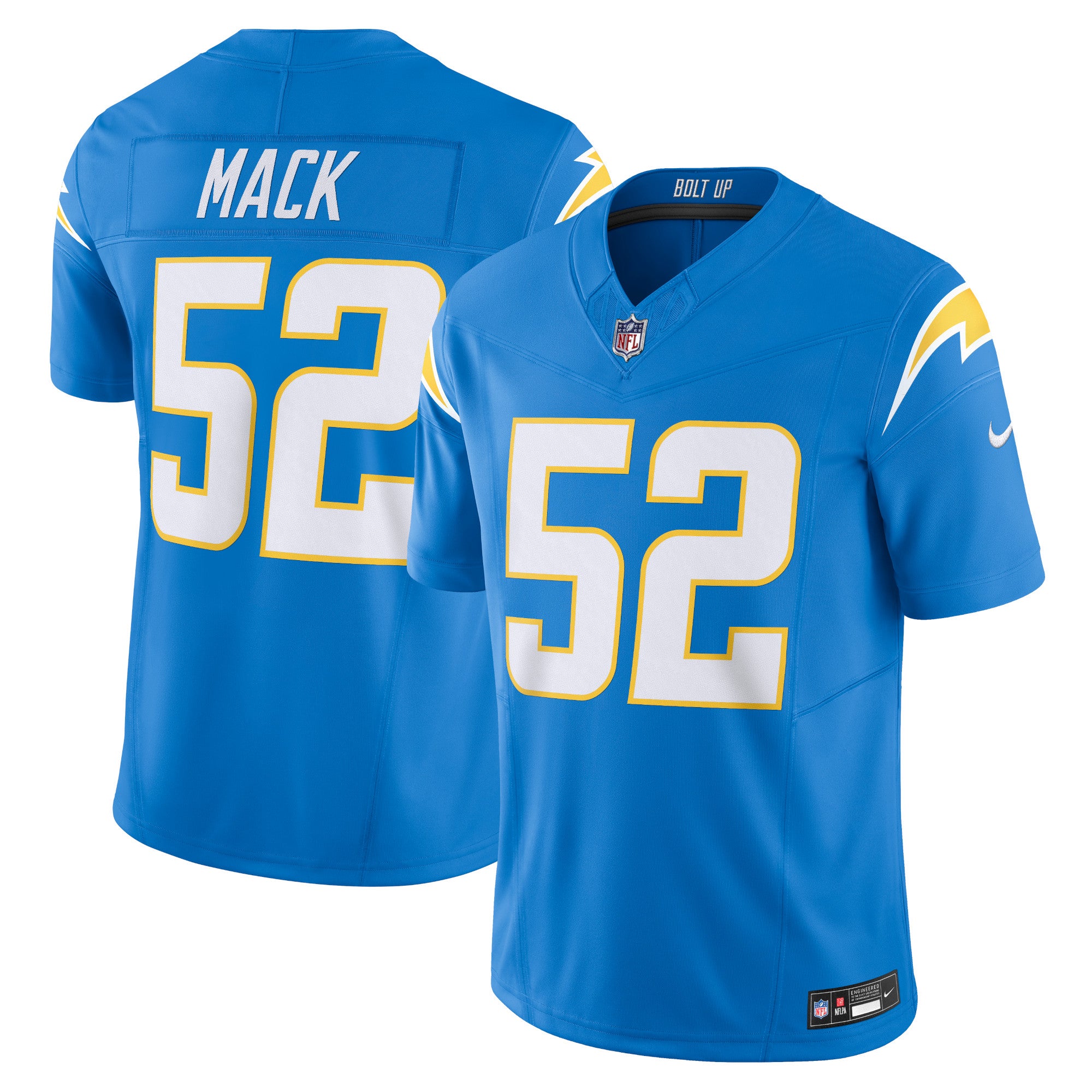 Khalil Mack Los Angeles Chargers Vapor F.U.S.E. Limited Jersey - Powder Blue | Stitched Football Jersey TJS2592