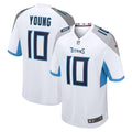 Vince Young Tennessee Titans Retired Player Game Jersey - White | Stitched Football Jersey TJS2534