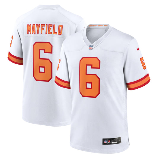 Baker Mayfield '76 Tampa Bay Buccaneers Player Game Jersey - White | Stitched Football Jersey TJS2746