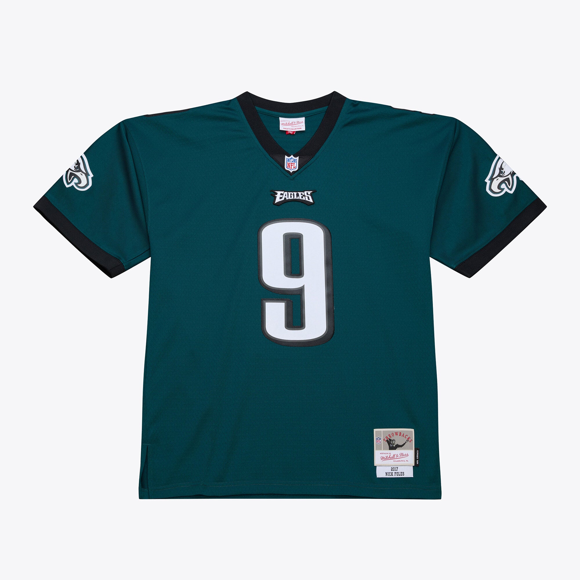 Nick Foles Philadelphia Eagles M & N Legacy Replica Jersey - Midnight Green | Stitched Football Jersey TJS2771