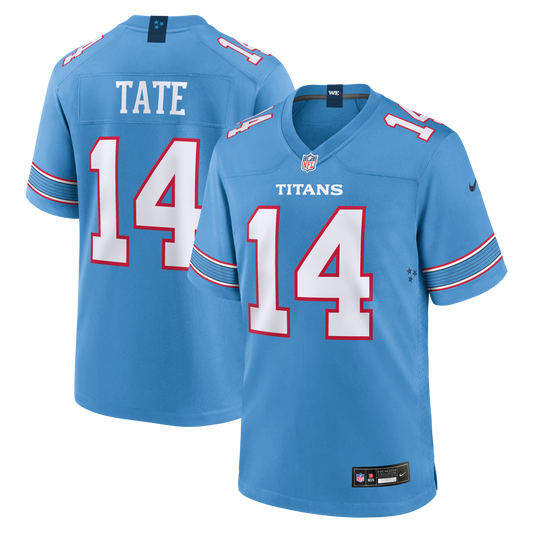 Carnell Tate Tennessee Titans 2026 NFL Draft First Round Pick No. 4 Team Game Jersey - Light Blue | Stitched Football Jersey TJS2752