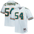 Zach Thomas Miami Dolphins M & N Legacy Replica Jersey - White | Stitched Football Jersey TJS2768