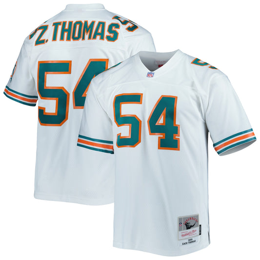 Zach Thomas Miami Dolphins M & N Legacy Replica Jersey - White | Stitched Football Jersey TJS2768