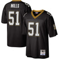 Sam Mills New Orleans Saints M & N Legacy Replica Jersey - Black | Stitched Football Jersey TJS2692