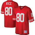 Jerry Rice San Francisco 49ers M & N Big & Tall 1990 Retired Player Replica Jersey - Scarlet | Stitched Football Jersey TJS2718