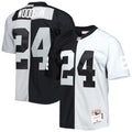Charles Woodson Las Vegas Raiders M & N 1998 Split Legacy Replica Jersey - Black/Silver | Stitched Football Jersey TJS2769