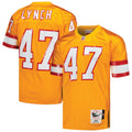 John Lynch Tampa Bay Buccaneers 1993 M & N Throwback Retired Player Jersey - Orange | Stitched Football Jersey TJS2798