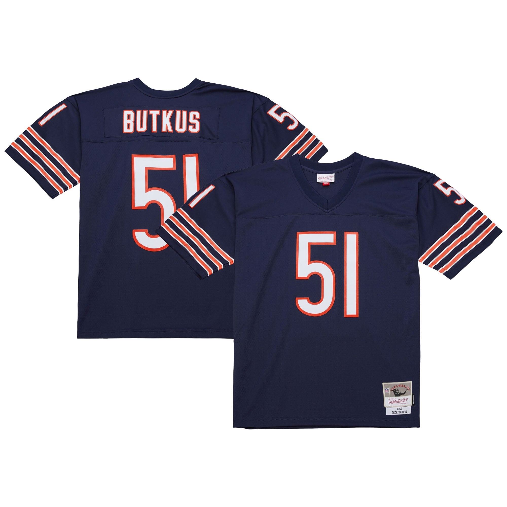 Dick Butkus Chicago Bears M & N Legacy Replica Jersey - Navy | Stitched Football Jersey TJS2765