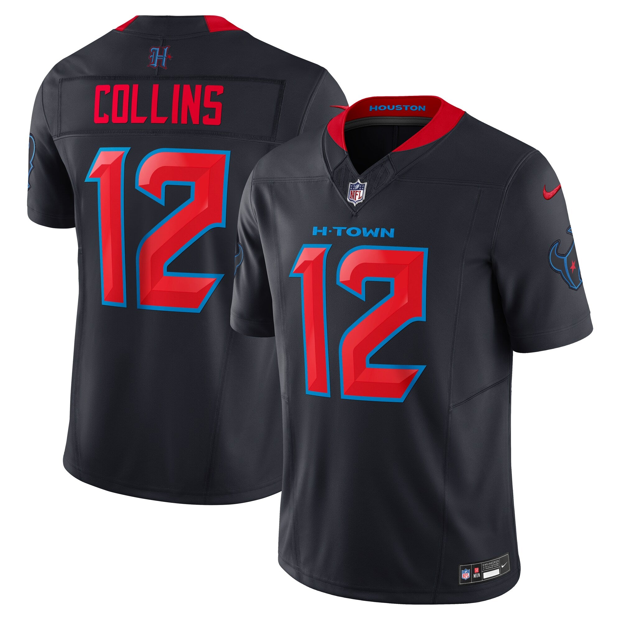 Nico Collins Houston Texans Alternate 2 Vapor F.U.S.E. Limited Jersey - Navy | Stitched Football Jersey TJS2709