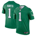 Jalen Hurts Philadelphia Eagles Legend Player Performance Top - Kelly Green | Stitched Football Jersey TJS2704