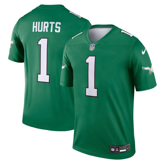 Jalen Hurts Philadelphia Eagles Legend Player Performance Top - Kelly Green | Stitched Football Jersey TJS2704