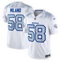 Matt Milano Buffalo Bills 2025 Rivalries Collection Stitched Limited Jersey - White | Stitched Football Jersey TJS2693