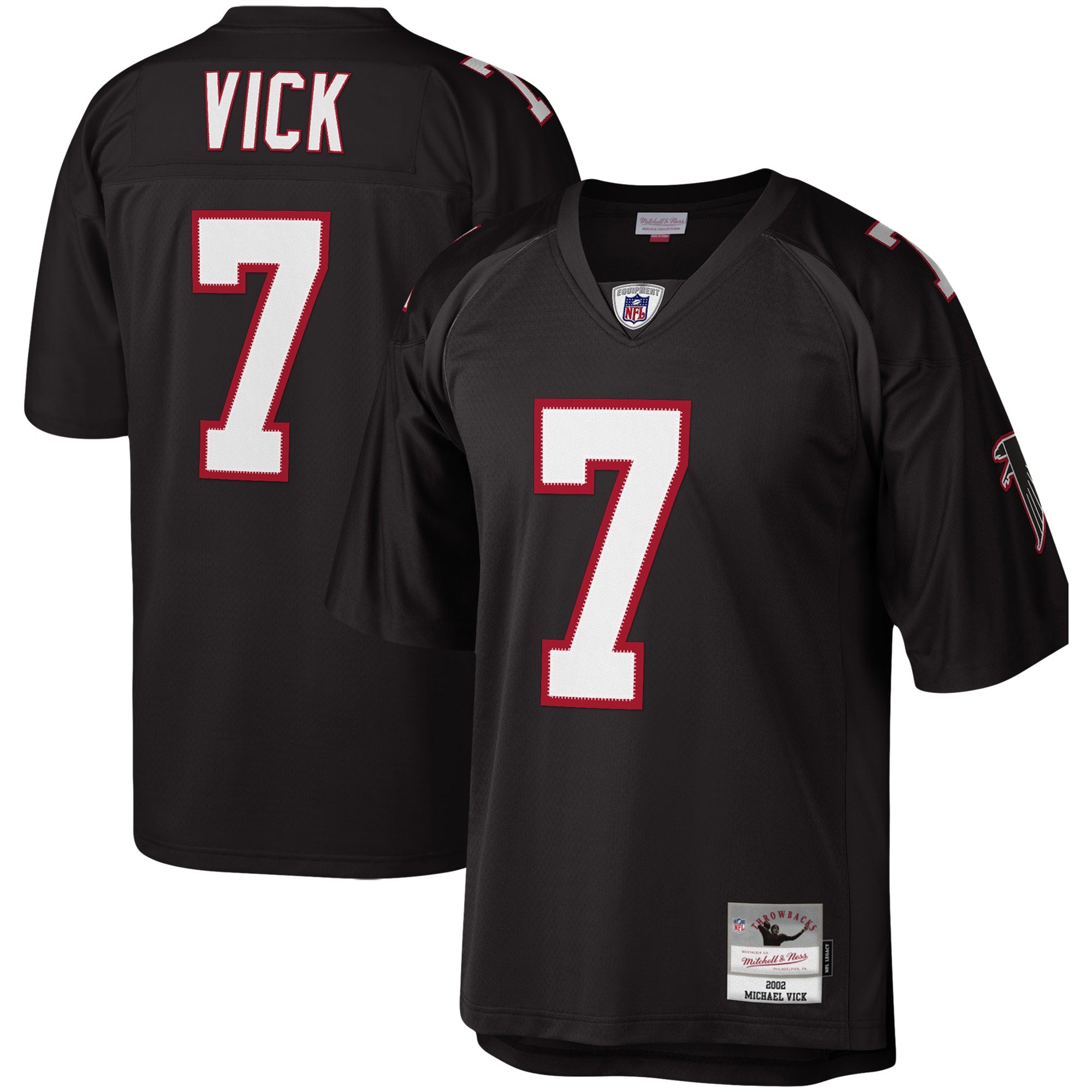 Michael Vick Atlanta Falcons M & N Legacy Replica Jersey - Black | Stitched Football Jersey TJS2620