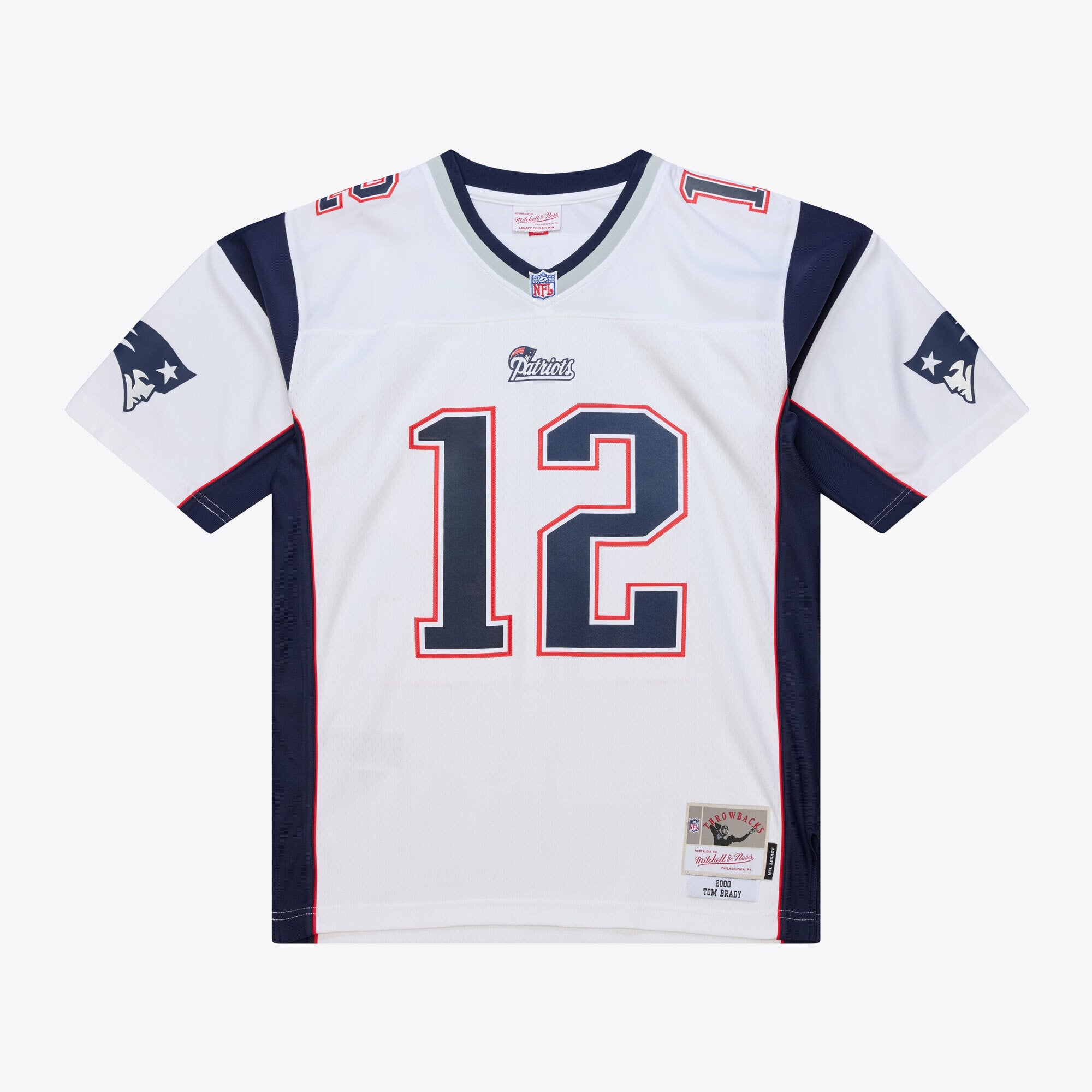 Tom Brady New England Patriots M & N 2000 Legacy Replica Jersey - White | Stitched Football Jersey TJS2725