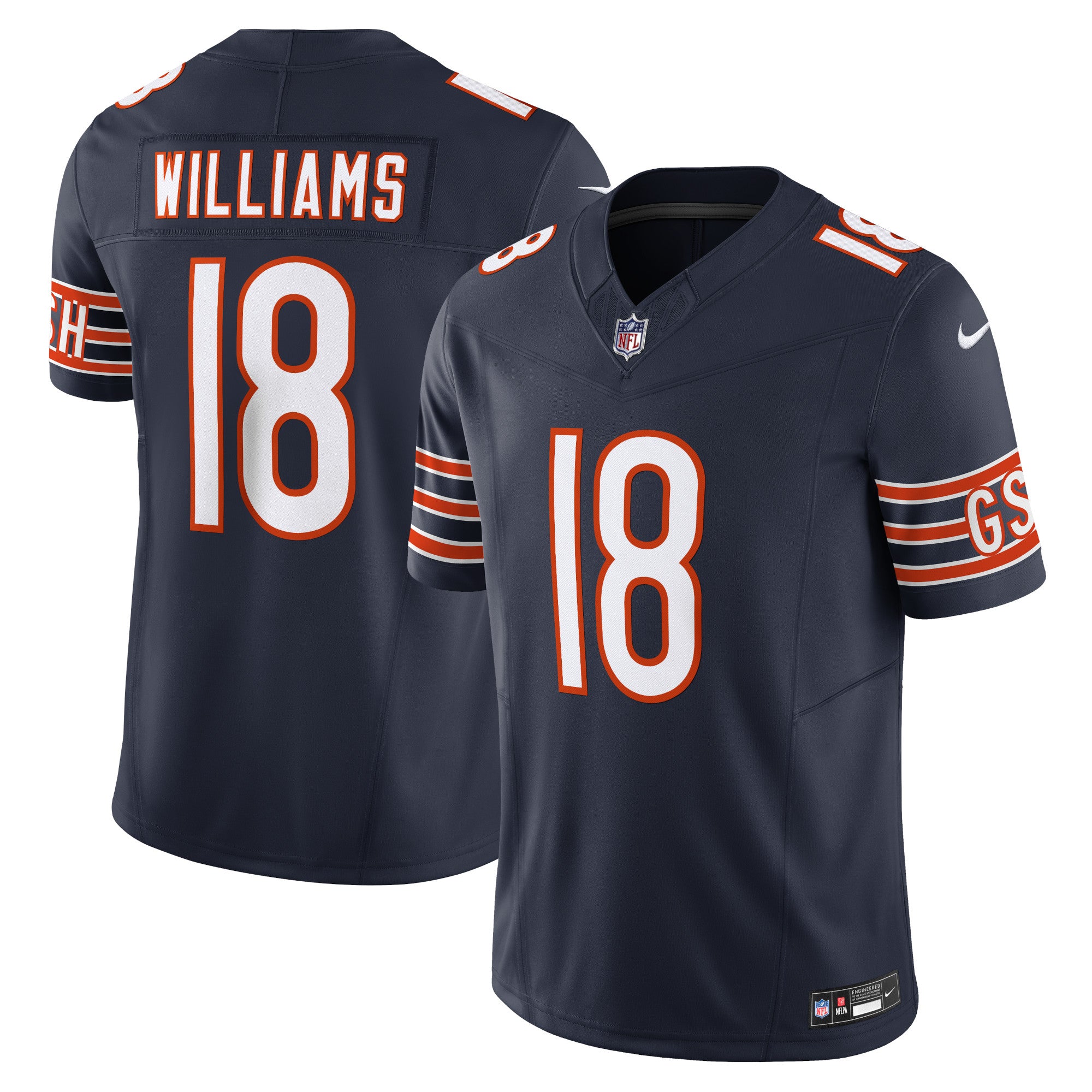 Caleb Williams Chicago Bears Vapor F.U.S.E. Limited Jersey - Navy | Stitched Football Jersey TJS2715