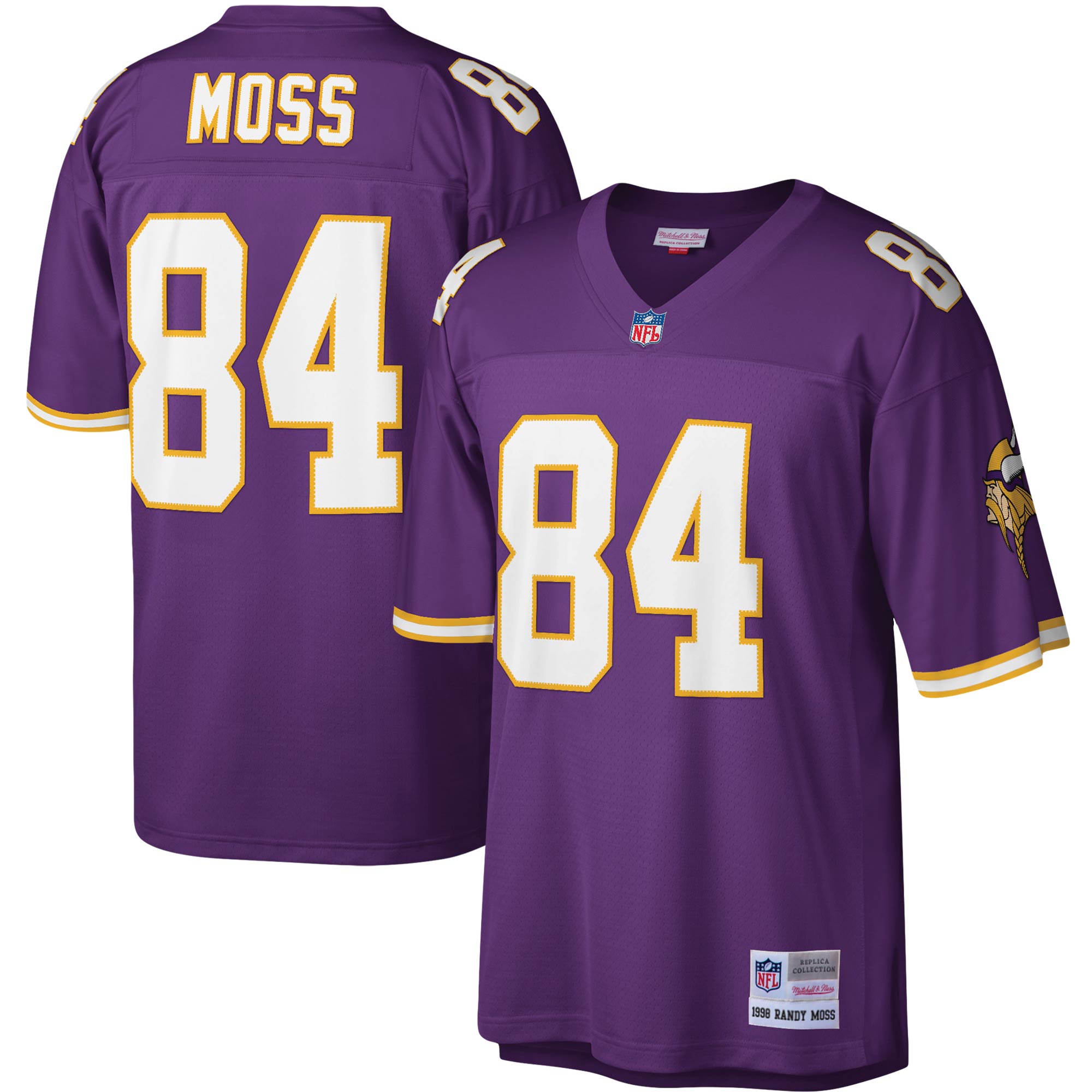 Randy Moss Minnesota Vikings M & N Legacy Replica Jersey - Purple | Stitched Football Jersey TJS2792