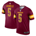 Jayden Daniels Washington Commanders Legend Player Performance Top - Burgundy | Stitched Football Jersey TJS2664