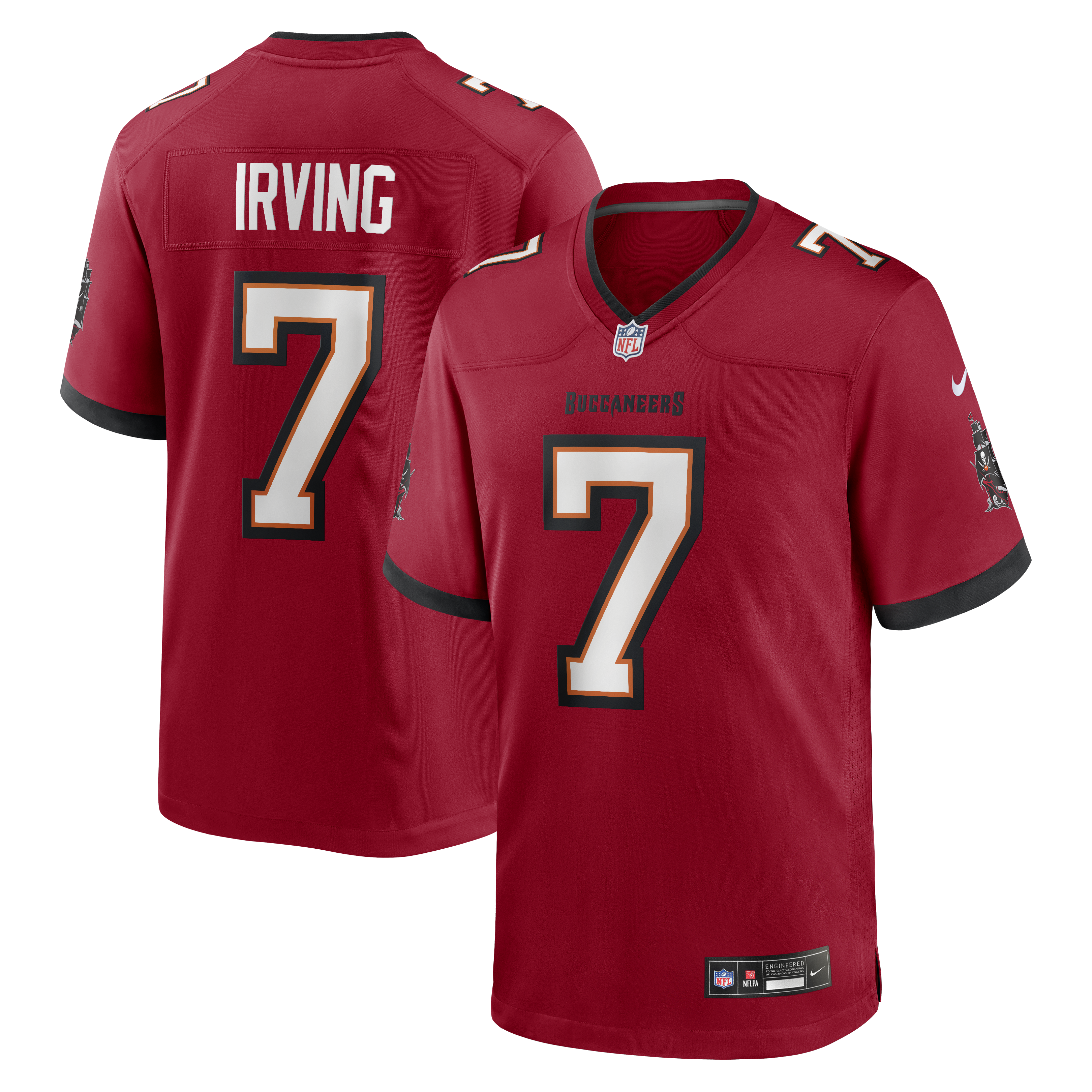 Bucky Irving Tampa Bay Buccaneers Game Jersey - Red | Stitched Football Jersey TJS2634