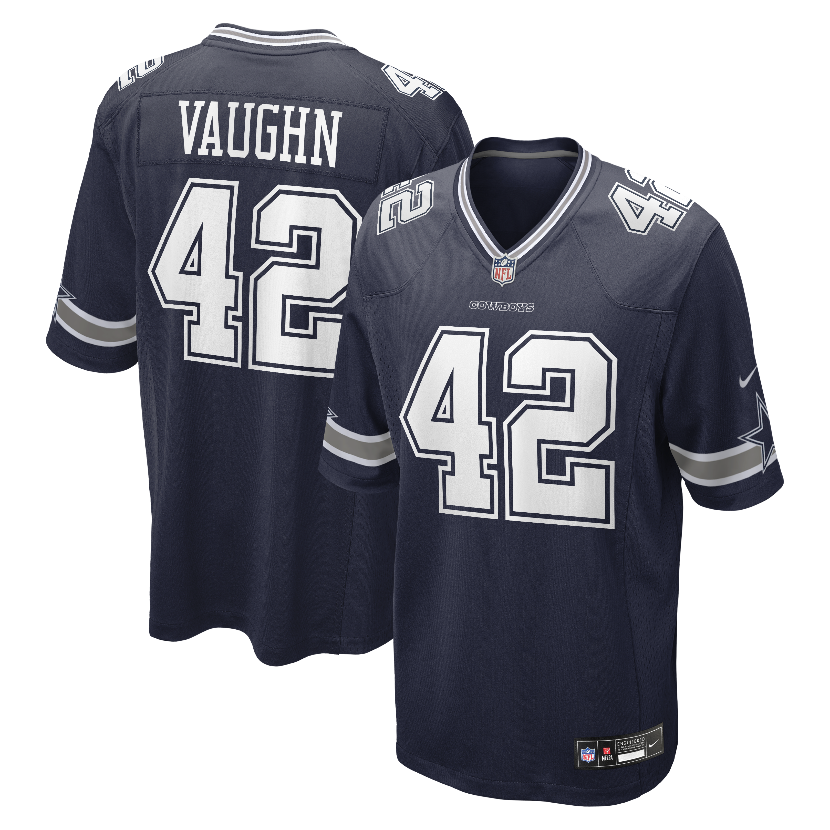 Deuce Vaughn Dallas Cowboys Game Jersey - Navy | Stitched Football Jersey TJS2609