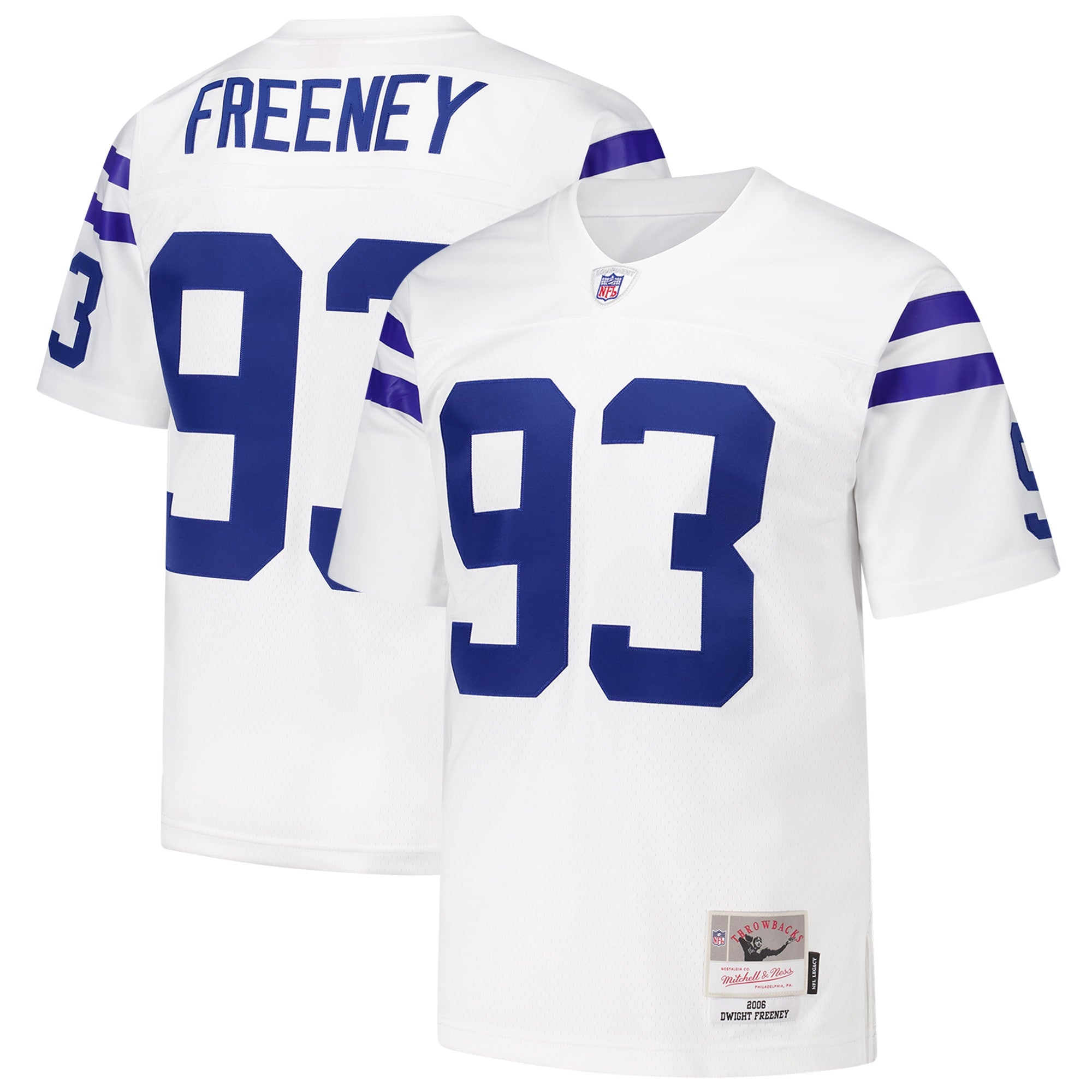 Dwight Freeney Indianapolis Colts M & N 2006 Legacy Replica Jersey - White | Stitched Football Jersey TJS2615
