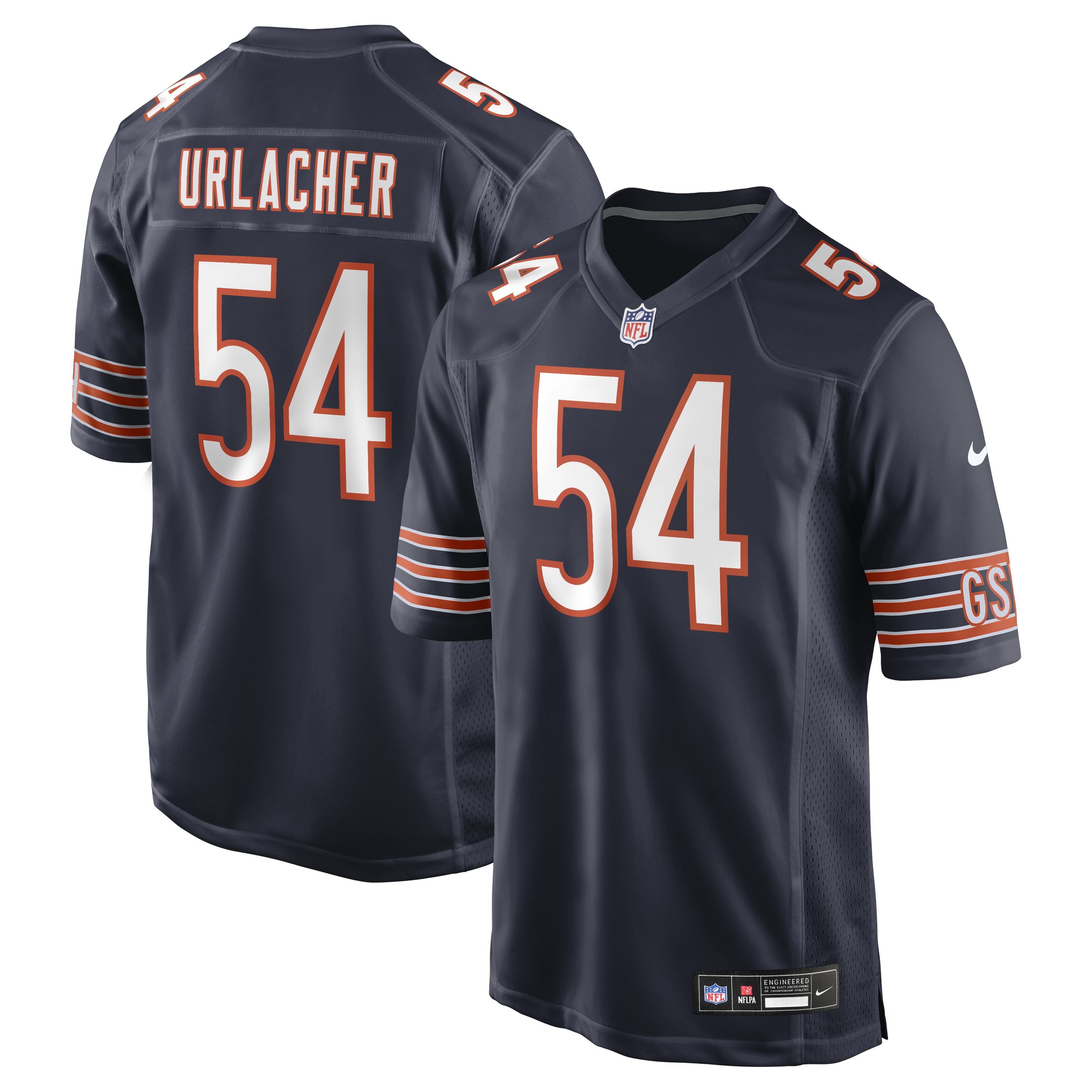 Brian Urlacher Chicago Bears Game Retired Player Jersey - Navy | Stitched Football Jersey TJS2647