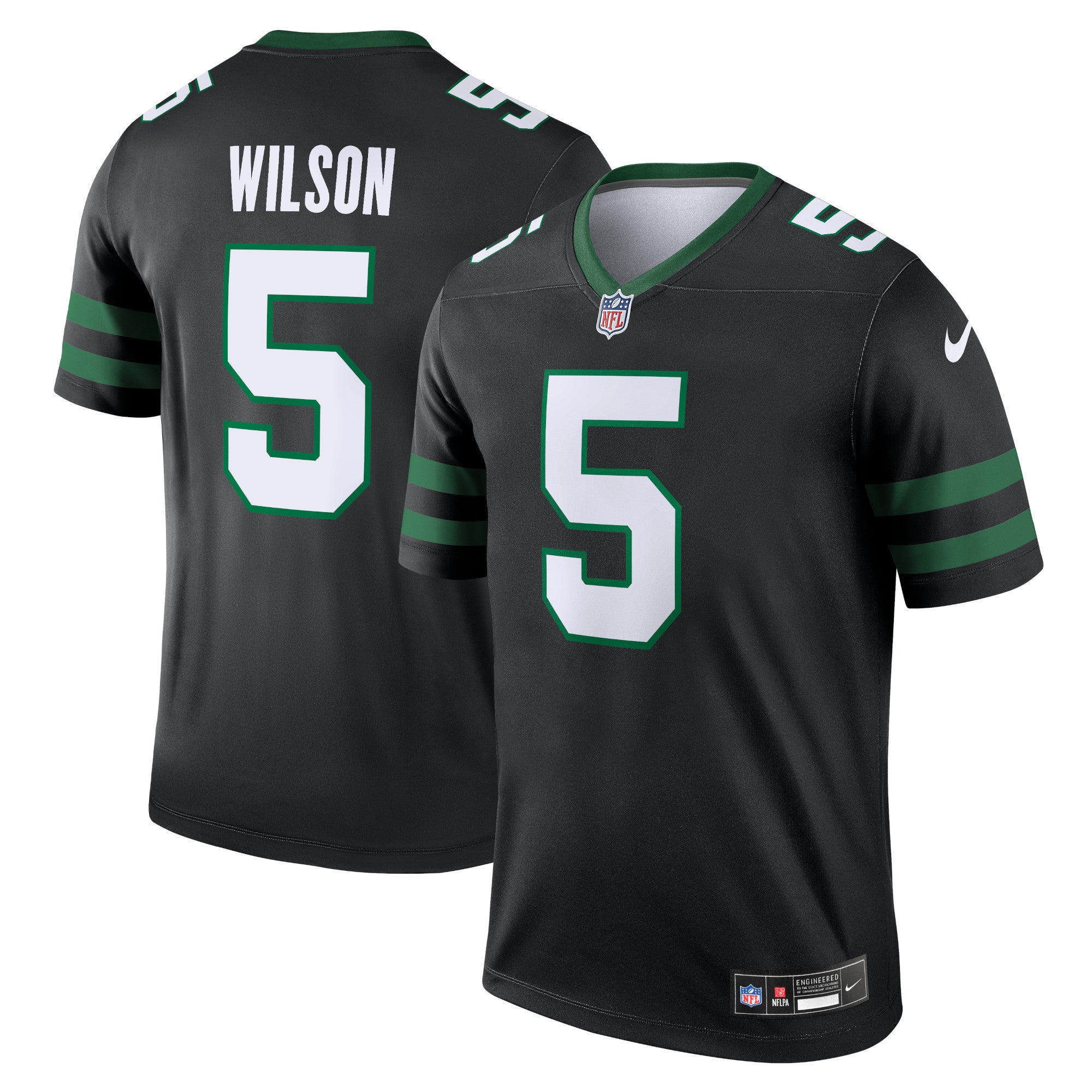 Garrett Wilson New York Jets Legend Player Performance Top - Black | Stitched Football Jersey TJS2829