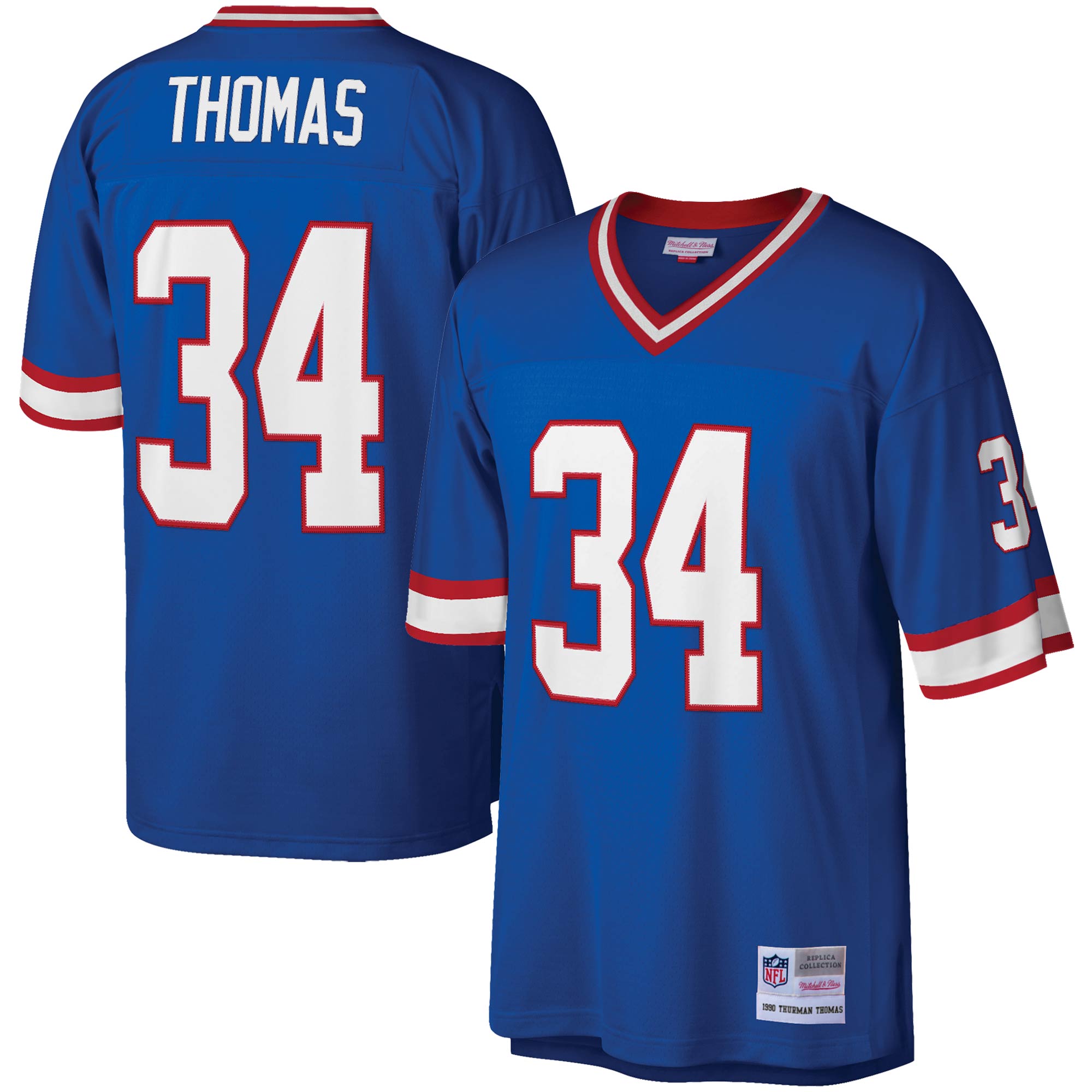 Thurman Thomas Buffalo Bills M & N Legacy Replica Jersey - Royal | Stitched Football Jersey TJS2891