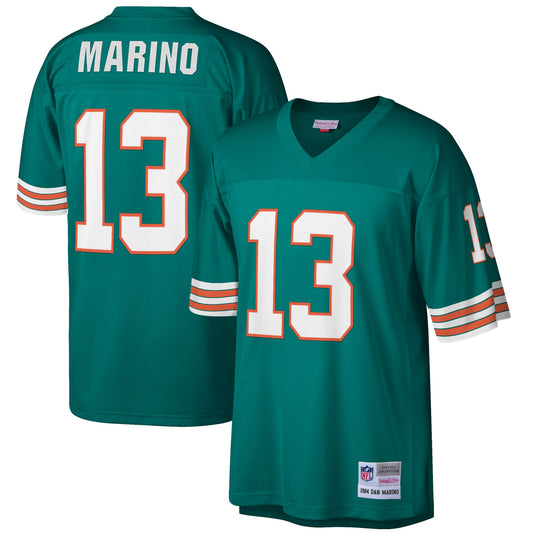 Dan Marino Miami Dolphins M & N Big & Tall 1984 Retired Player Replica Jersey - Aqua | Stitched Football Jersey TJS2877