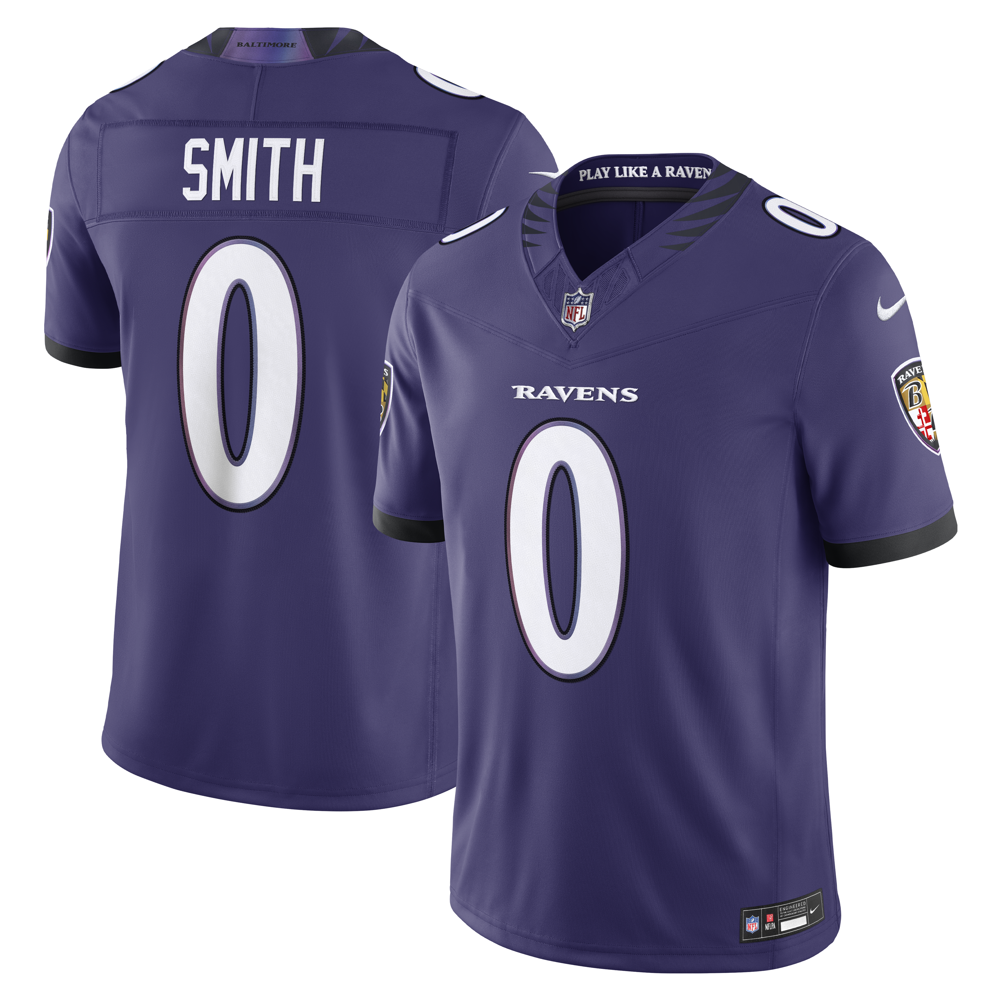 Roquan Smith Baltimore Ravens Vapor F.U.S.E. Stitched Limited Jersey - Purple | Stitched Football Jersey TJS2889