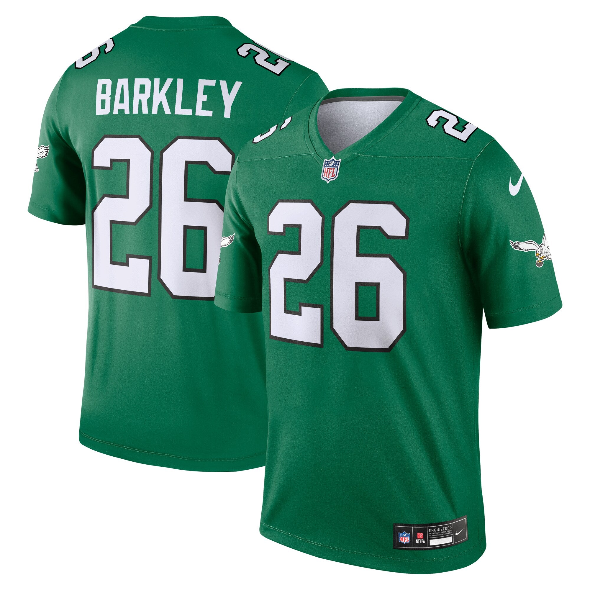 Saquon Barkley Philadelphia Eagles Legend Player Performance Top - Kelly Green | Stitched Football Jersey TJS2917