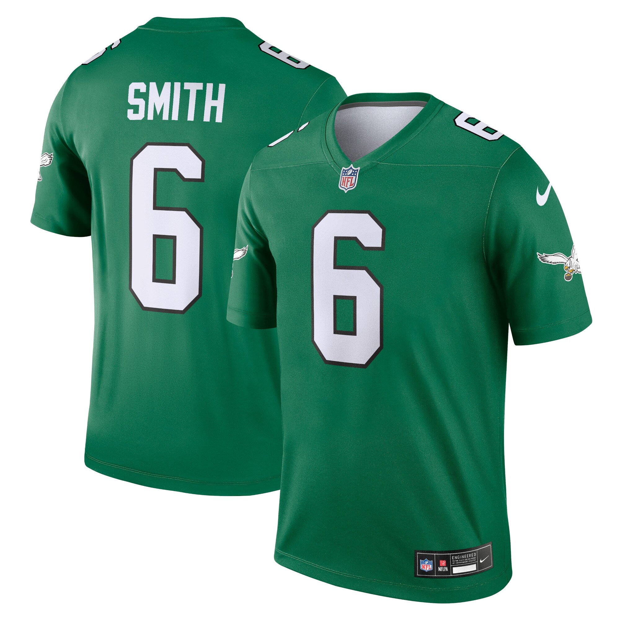 DeVonta Smith Philadelphia Eagles Legend Player Performance Top - Kelly Green | Stitched Football Jersey TJS2923