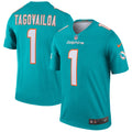 Tua Tagovailoa Miami Dolphins Legend Player Performance Top - Aqua | Stitched Football Jersey TJS2948