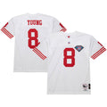 Steve Young San Francisco 49ers 1994 M & N Throwback Retired Player Jersey - White | Stitched Football Jersey TJS2803