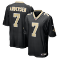 Morten Andersen New Orleans Saints Game Retired Player Jersey - Black | Stitched Football Jersey TJS2894