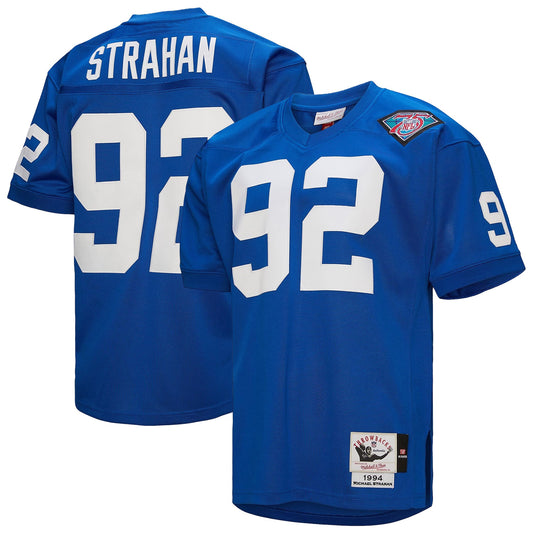 Michael Strahan New York Giants 1994 M & N Throwback Retired Player Jersey - Royal | Stitched Football Jersey TJS2830