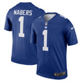 Malik Nabers New York Giants Legend Player Performance Top - Royal | Stitched Football Jersey TJS2933