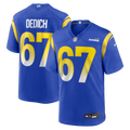 Justin Dedich Los Angeles Rams Game Jersey - Royal | Stitched Football Jersey TJS2893