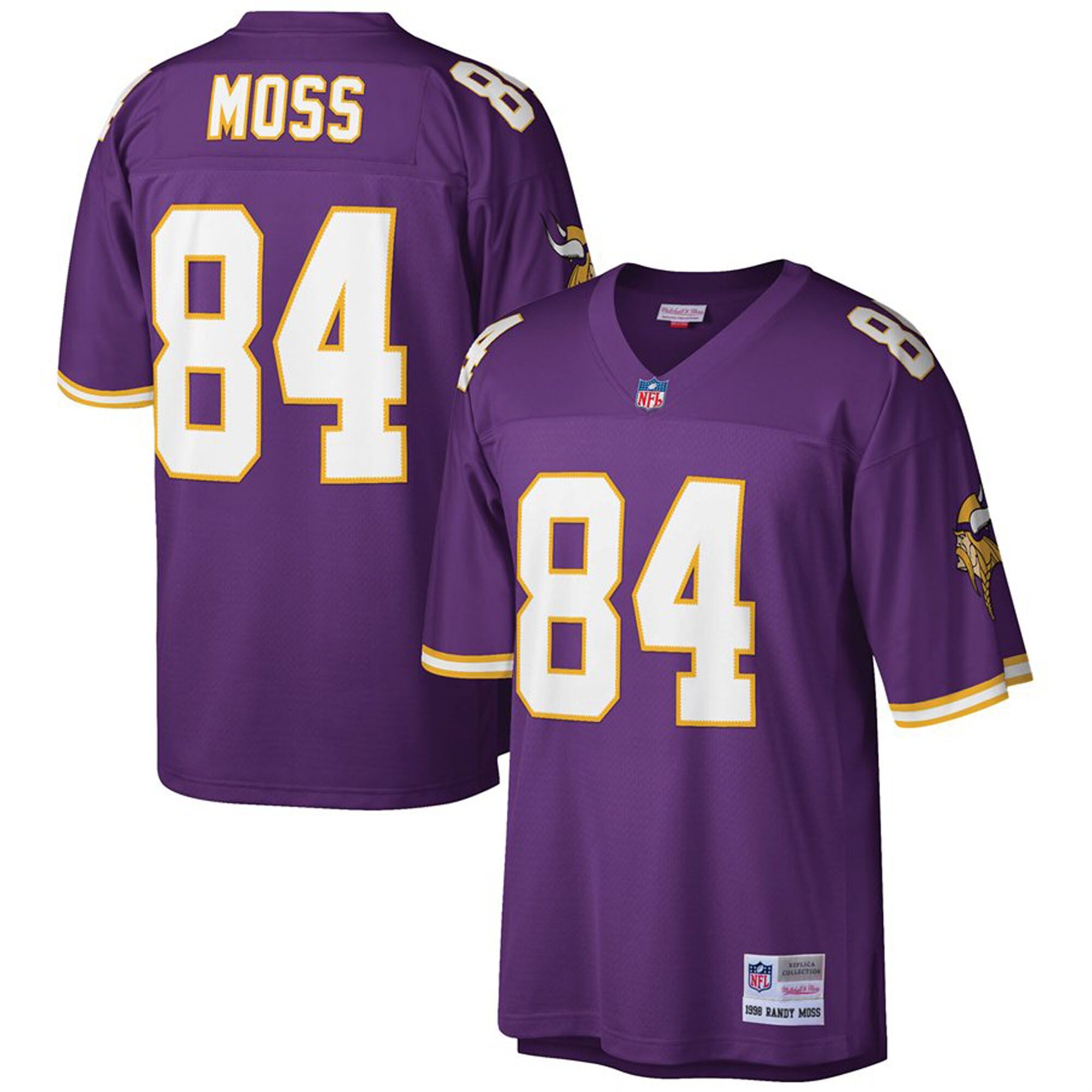 Randy Moss Minnesota Vikings M & N Big & Tall 1998 Retired Player Replica Jersey - Purple | Stitched Football Jersey TJS2870