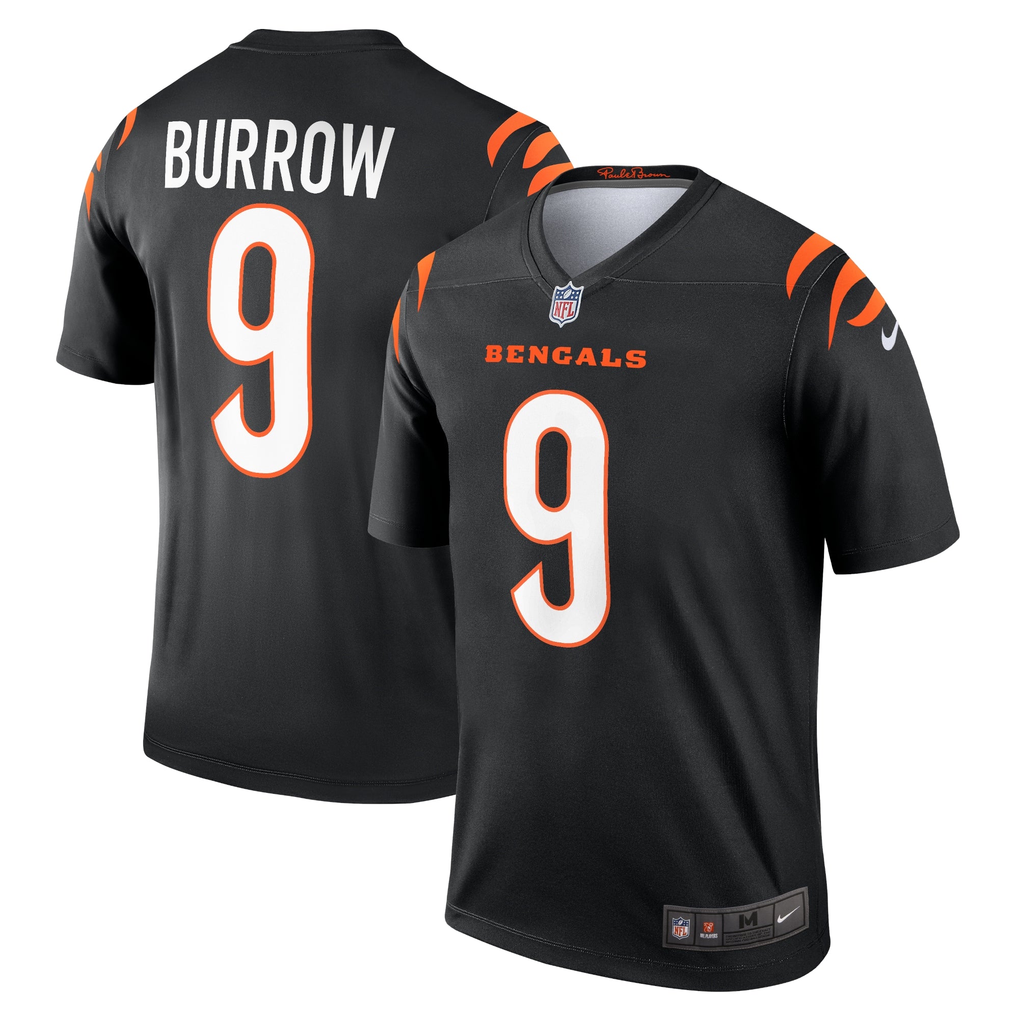 Joe Burrow Cincinnati Bengals Legend Player Performance Top - Black | Stitched Football Jersey TJS2823