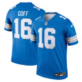 Jared Goff Detroit Lions Legend Player Performance Top - Blue | Stitched Football Jersey TJS2848