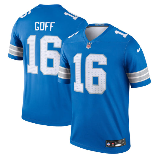 Jared Goff Detroit Lions Legend Player Performance Top - Blue | Stitched Football Jersey TJS2848
